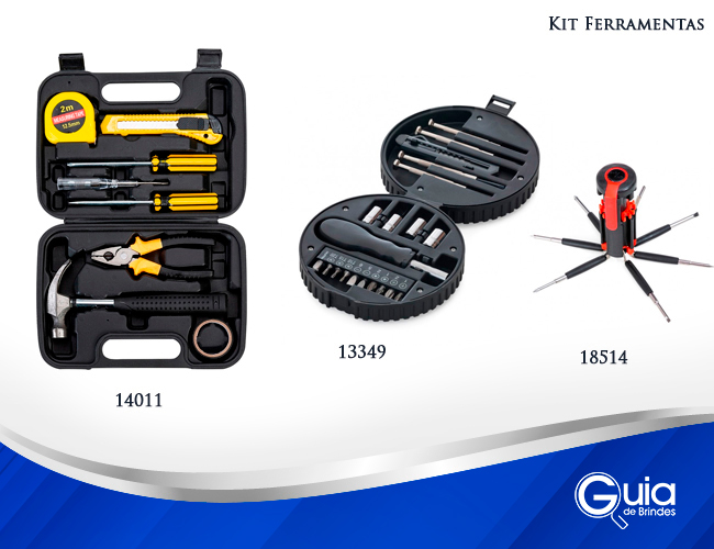 10 - KIT FERRAMENTA - KITS PARA OBRA - CHAVE DE FENDA - ALICATE 