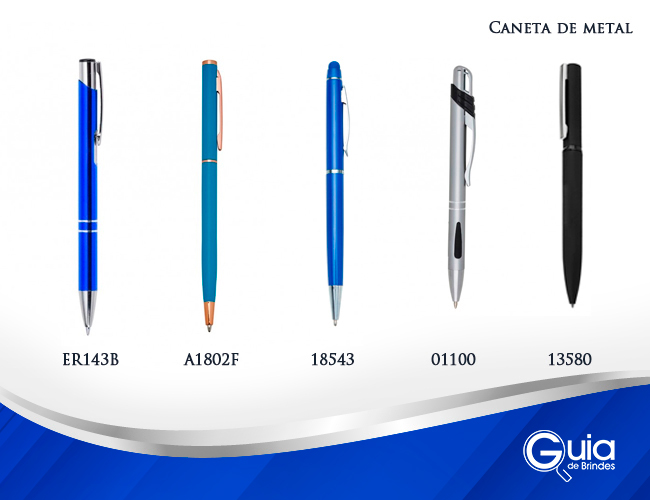 05 - CANETAS - CANETAS EM METAL - CANETAS METALIZADAS - CANETAS PARA BRINDES 
