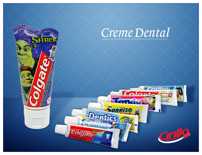 01 - CREME DENTAL - MINIATURA DE CREME DENTAL