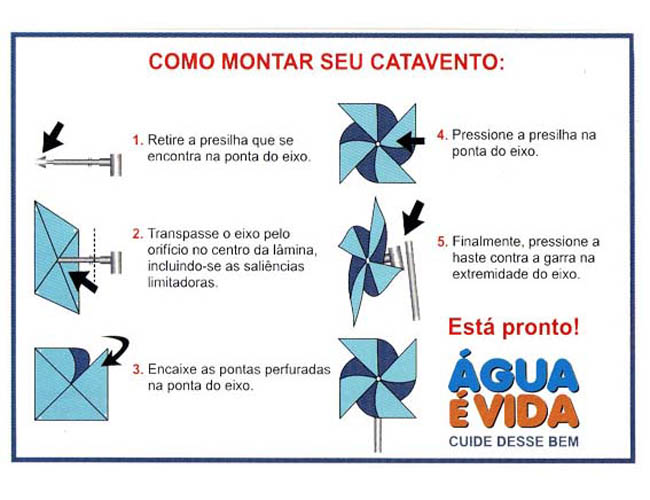   manual simplificado para montagem de cata vento