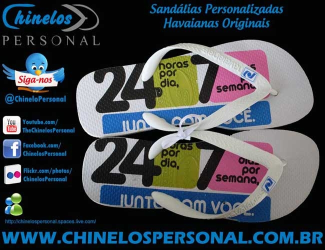02 - SAND�LIAS HAVAIANAS PERSONALIZADAS