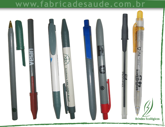   canetas plsticas recicladas