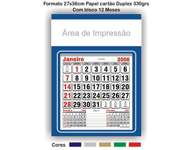 08 - CALENDRIOS E FOLHINHAS