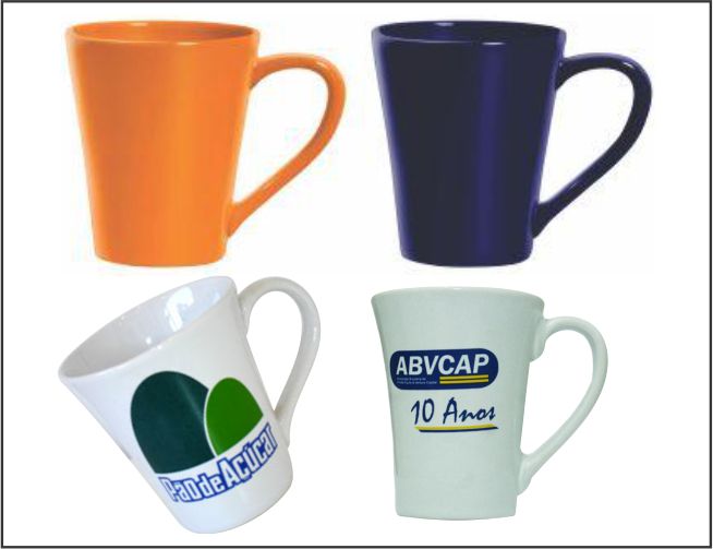 01 - CANECAS DE PORCELANA - TULIPA 