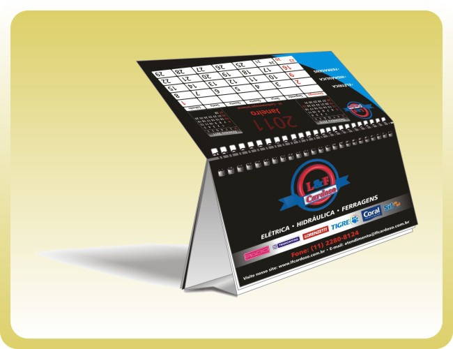 13 - CALENDRIO DE MESA WIRE-O PERSONALIZADO