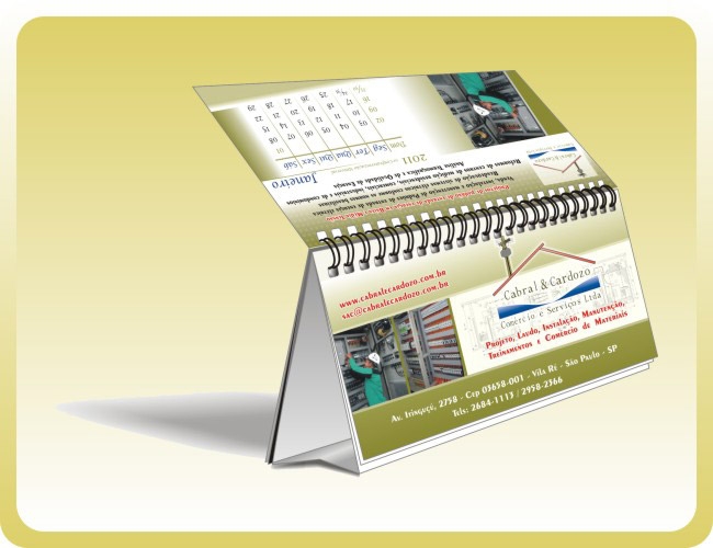 14 - CALENDRIO DE MESA WIRE-O PERSONALIZADO