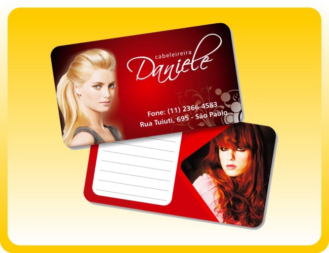 26 - CARTES DE VISITA COM CANTOS ARREDONDADOS