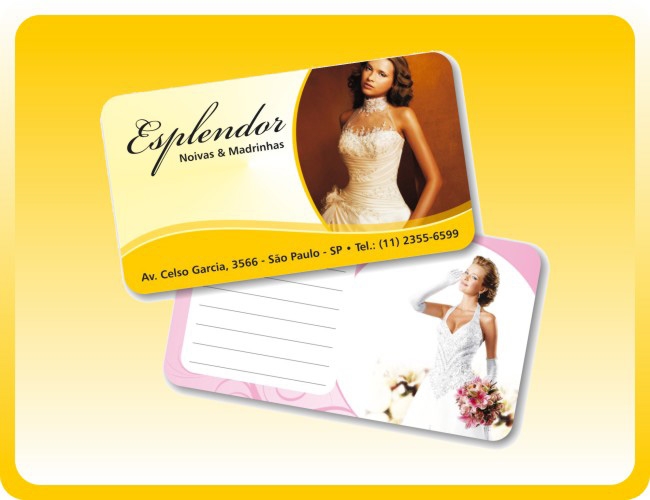 27 - CARTES DE VISITA COM CANTOS ARREDONDADOS