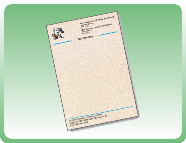 30 - RECEITURIO EM PAPEL RECICLADO