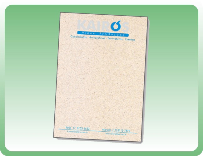 28 - PAPEL TIMBRADO EM PAPEL RECICLADO