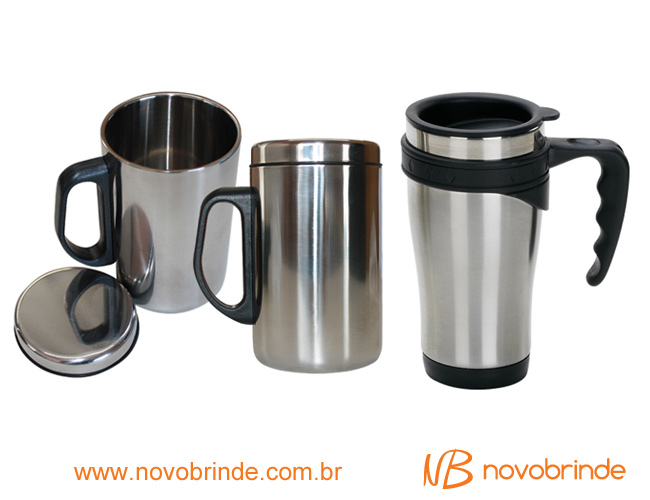   canecas em metal  mugs  copo trmicos 