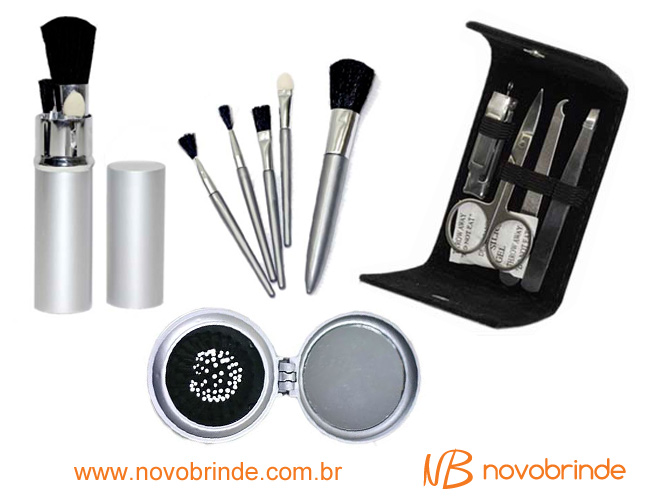   kit manicure  kits femininos  kit maquiagem  espelhos de bolsa