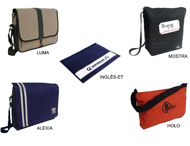01 - BOLSAS EM LONA, NYLOM, BAGUM, NYLOM AMASSADO.