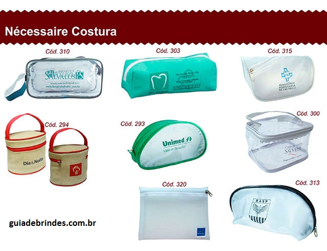 04 - NCESSAIRE COSTURA - FRASQUEIRA - BOLSAS DE VIAGEM 