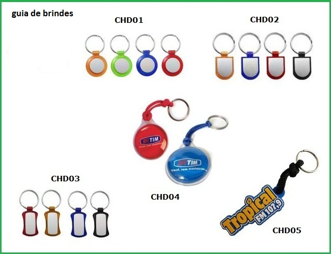 01 - CHAVEIROS DE PLSTICO