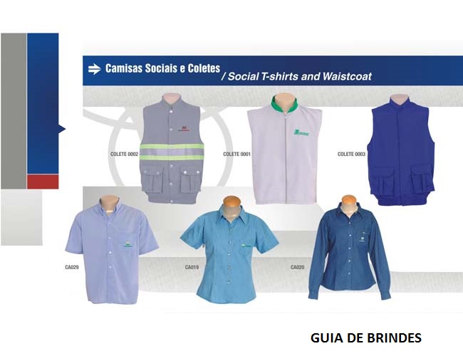   camisas sociais e coletes