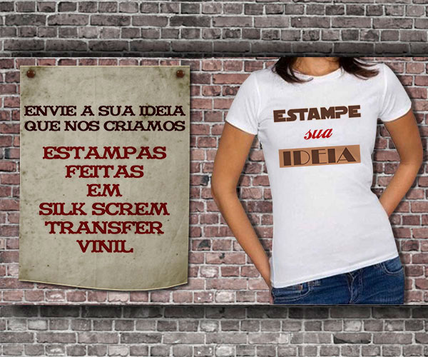   camisetas personalizadas com a sua ideia