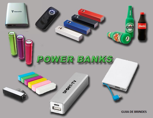 01 - POWER BANK - CARREGADOR DE CELULAR - LIMPADOR DE MONITOR