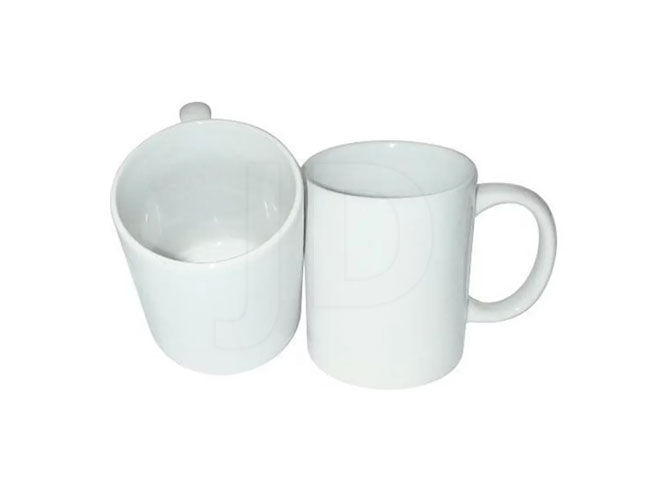   caneca de cermica 325 ml branca resinada