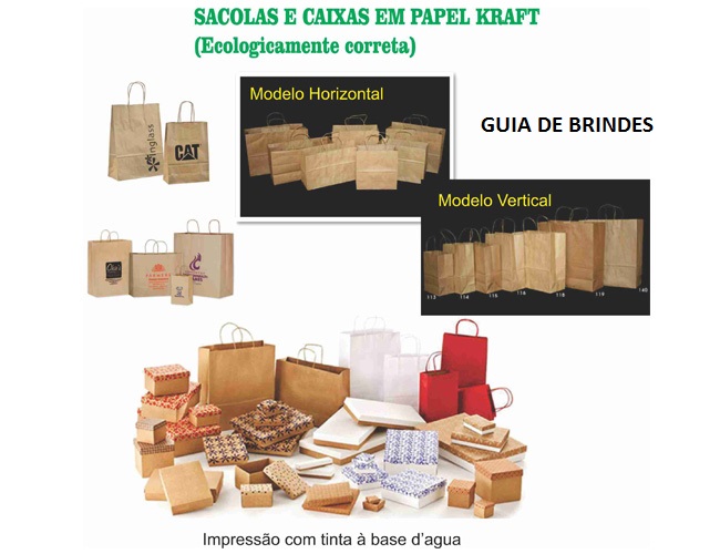 12 - CAIXAS PARA PRESENTES - CAIXAS EM KRAFT - CAIXAS PARA VINHOS - EMBALAGENS ESPECIAIS  - SACOLAS EM KRAFT 